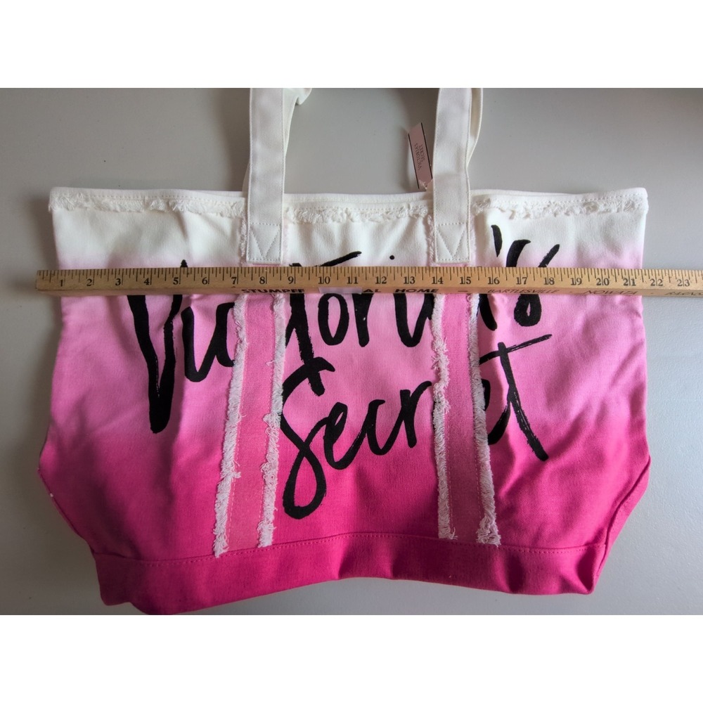 Victoria's Secret Ombre Pink and White Tote - Picture 6 of 9